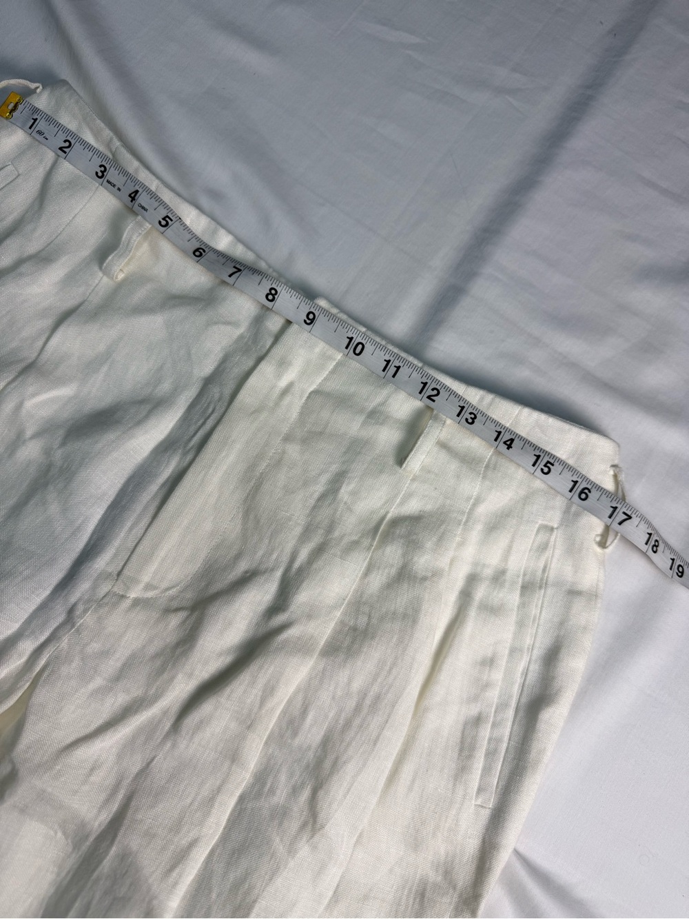 Ralph Lauren Purple Label collection women's Stamford Pleated 100% Linen Pant - Picture 7 of 16